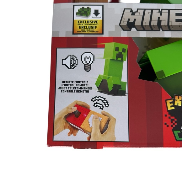 Mattel -Minecraft exploding Creeper RC Vehicle Remote Control 10” w/ DLC Codes - Picture 2 of 9